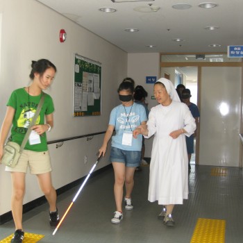 사직중학교 장애인체험수업 (2009.9.10) 이미지