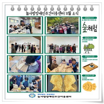 늘사랑장애인주간이용센터 11월 프로그램 이미지